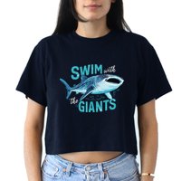 Swim With The Giants Whale Shark Crop Top