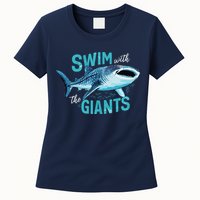 Swim With The Giants Whale Shark Womens T-Shirt