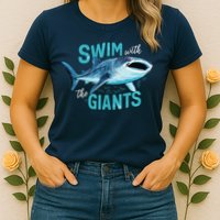 Swim With The Giants Whale Shark Womens T-Shirt