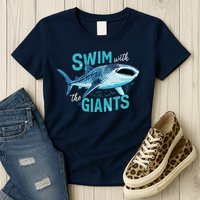 Swim With The Giants Whale Shark Womens T-Shirt