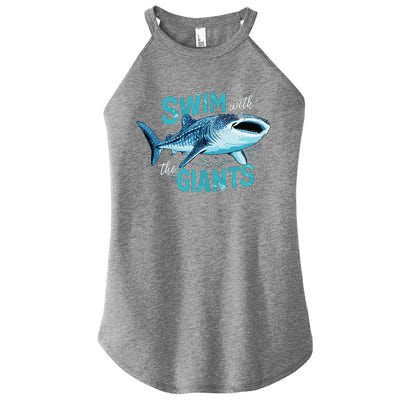 Swim With The Giants Whale Shark Women’s Perfect Tri Rocker Tank