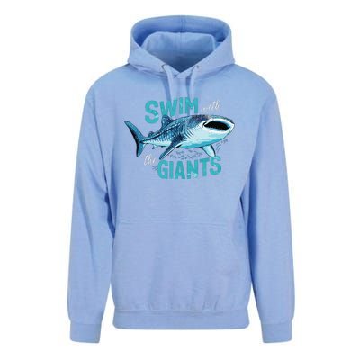 Swim With The Giants Whale Shark Unisex Surf Hoodie