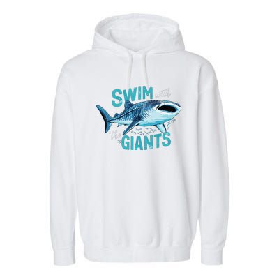 Swim With The Giants Whale Shark Garment-Dyed Fleece Hoodie