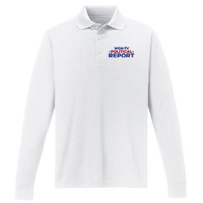 Stream Wgn Tv Political Report Performance Long Sleeve Polo