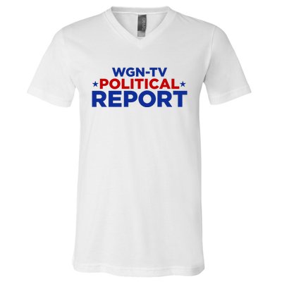 Stream Wgn Tv Political Report V-Neck T-Shirt