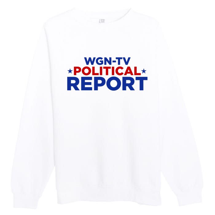 Stream Wgn Tv Political Report Premium Crewneck Sweatshirt