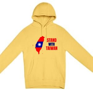 Stand With Taiwan Gift Premium Pullover Hoodie