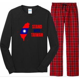 Stand With Taiwan Gift Long Sleeve Pajama Set