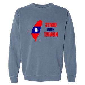 Stand With Taiwan Gift Garment-Dyed Sweatshirt