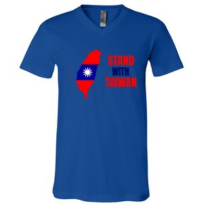 Stand With Taiwan Gift V-Neck T-Shirt