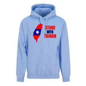 Stand With Taiwan Gift Unisex Surf Hoodie