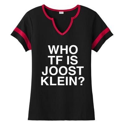 Semtipovedal Who Tf Is Joost Klein Teet Klein Ladies Halftime Notch Neck Tee