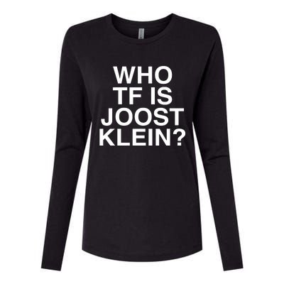 Semtipovedal Who Tf Is Joost Klein Teet Klein Womens Cotton Relaxed Long Sleeve T-Shirt