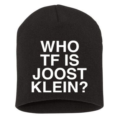 Semtipovedal Who Tf Is Joost Klein Teet Klein Short Acrylic Beanie