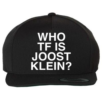 Semtipovedal Who Tf Is Joost Klein Teet Klein Wool Snapback Cap