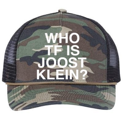 Semtipovedal Who Tf Is Joost Klein Teet Klein Retro Rope Trucker Hat Cap