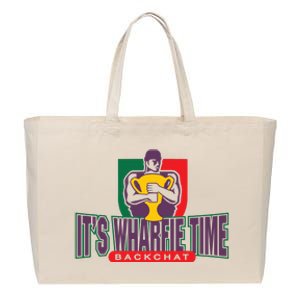 Store Wharfie Time 2.0 Cotton Canvas Jumbo Tote