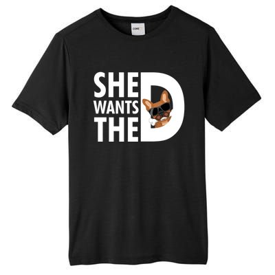 She Wants The D Dog Pug For Funny Joke Fans Meaningful Gift Tall Fusion ChromaSoft Performance T-Shirt