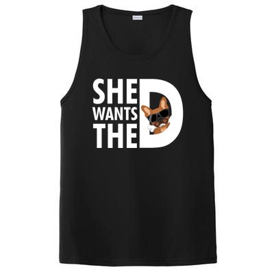 She Wants The D Dog Pug For Funny Joke Fans Meaningful Gift PosiCharge Competitor Tank