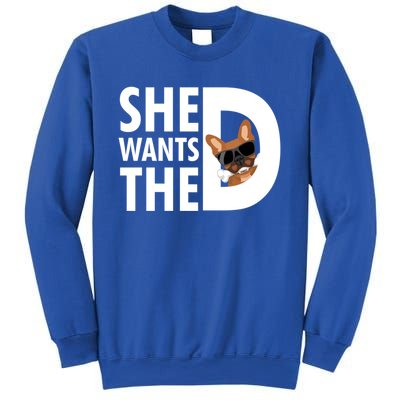 She Wants The D Dog Pug For Funny Joke Fans Meaningful Gift Sweatshirt