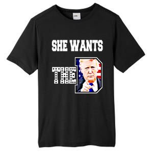 She Wants The D Donald Trump 2024 Gift Tall Fusion ChromaSoft Performance T-Shirt