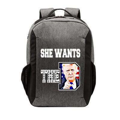 She Wants The D Donald Trump 2024 Gift Vector Backpack