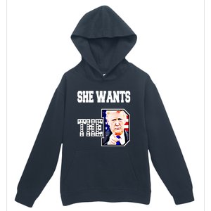 She Wants The D Donald Trump 2024 Gift Urban Pullover Hoodie