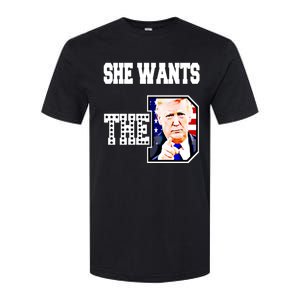 She Wants The D Donald Trump 2024 Gift Softstyle CVC T-Shirt