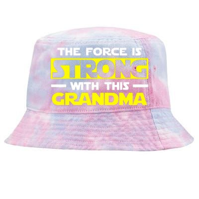 Strong With This My Grandma Tie-Dyed Bucket Hat