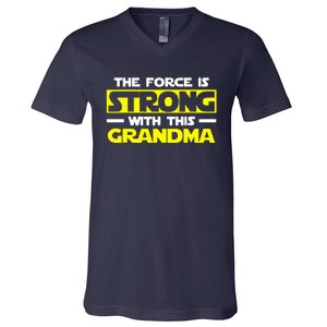 Strong With This My Grandma V-Neck T-Shirt