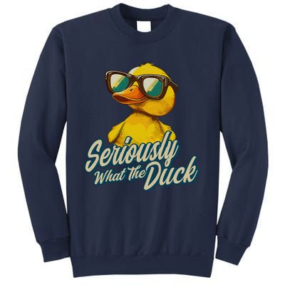 Seriously What The Duck Duck Lover Pun Sweatshirt