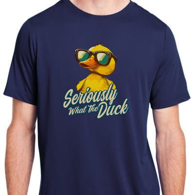 Seriously What The Duck Duck Lover Pun Adult ChromaSoft Performance T-Shirt