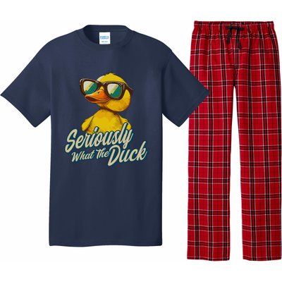 Seriously What The Duck Duck Lover Pun Pajama Set