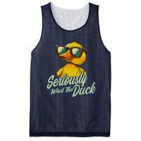 Seriously What The Duck Duck Lover Pun Mesh Reversible Basketball Jersey Tank