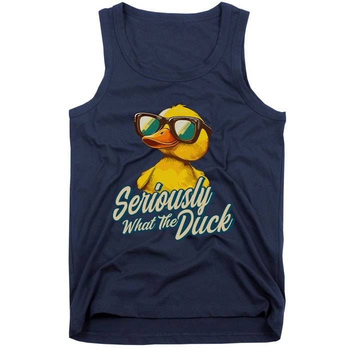 Seriously What The Duck Duck Lover Pun Tank Top