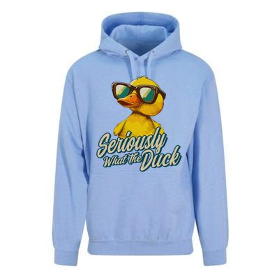 Seriously What The Duck Duck Lover Pun Unisex Surf Hoodie