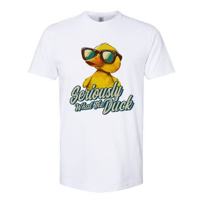 Seriously What The Duck Duck Lover Pun Softstyle® CVC T-Shirt