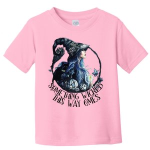 Something Wicked This Way Come Witch Halloween Toddler T-Shirt