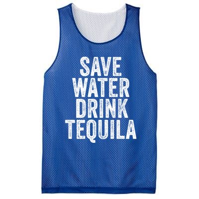 Save Water Tequila Funny Ing Alcohol Vintage Funny Gift Mesh Reversible Basketball Jersey Tank