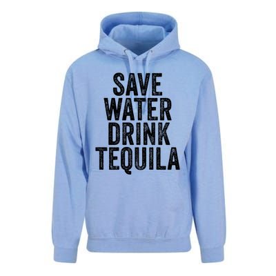 Save Water Tequila Funny Ing Alcohol Vintage Funny Gift Unisex Surf Hoodie