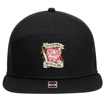 Sleeping With The DM 7 Panel Mesh Trucker Snapback Hat
