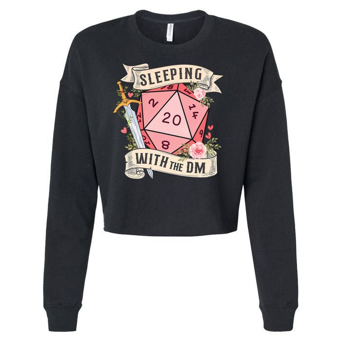Sleeping With The DM Cropped Pullover Crew