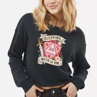 Sleeping With The DM Cropped Pullover Crew