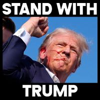 Stand With Trump Fight Gun Shot Fired Rally Shooting Impact Tech Backpack