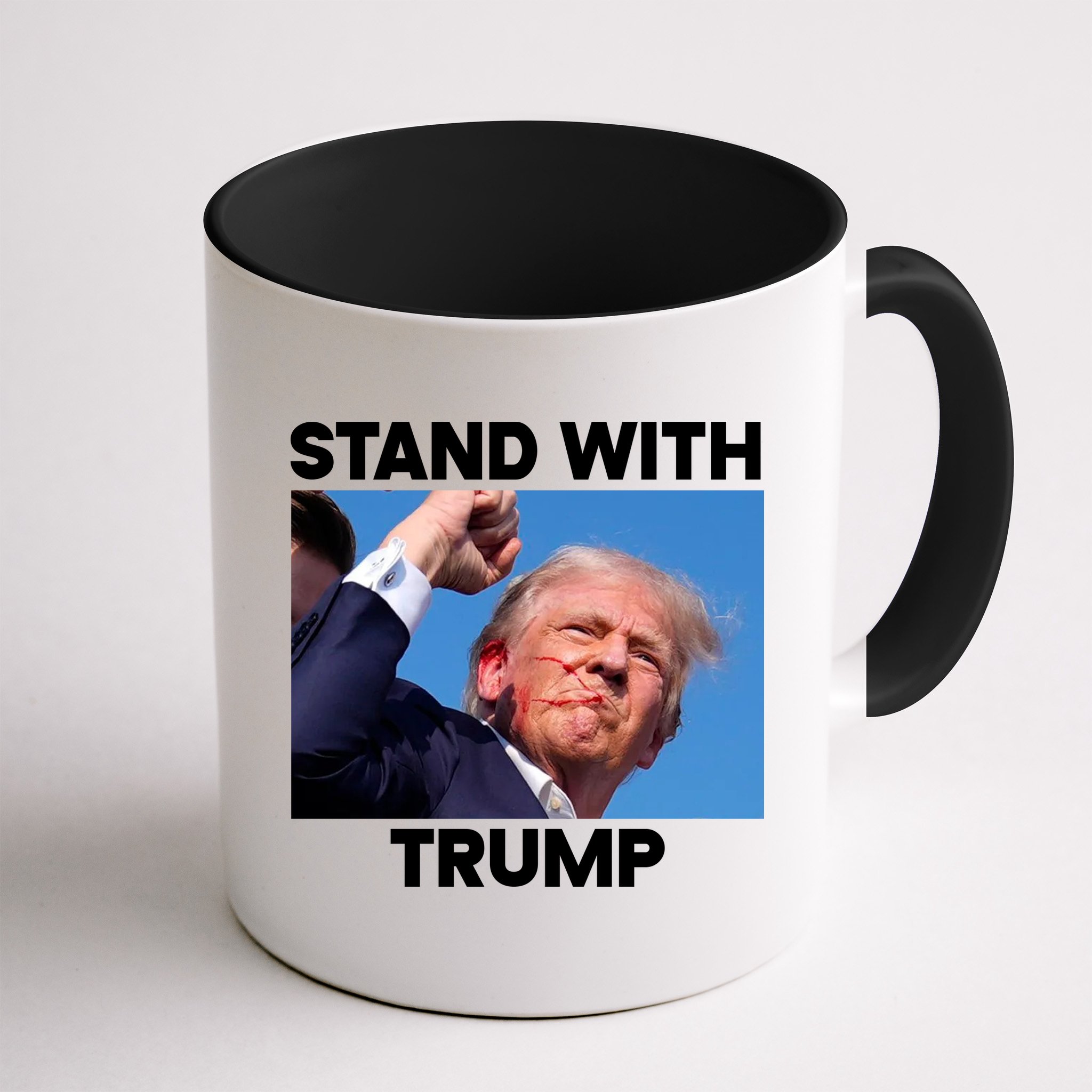 Stand With Trump Fight Gun Shot Fired Rally Shooting Mug