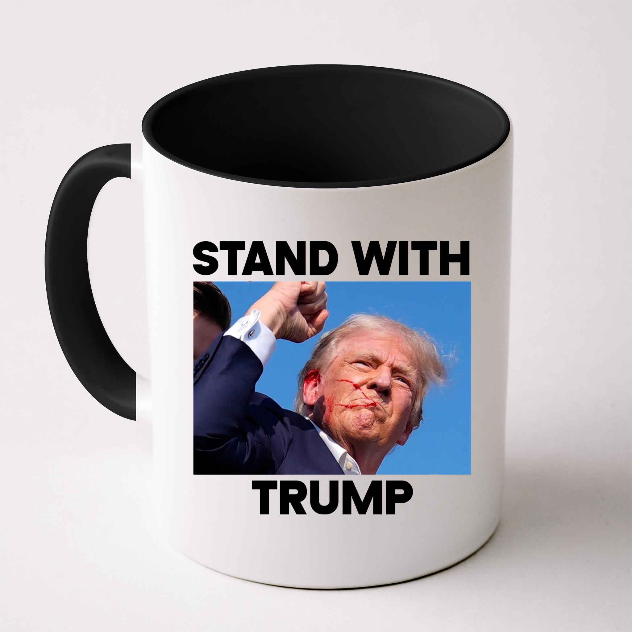 Stand With Trump Fight Gun Shot Fired Rally Shooting Mug