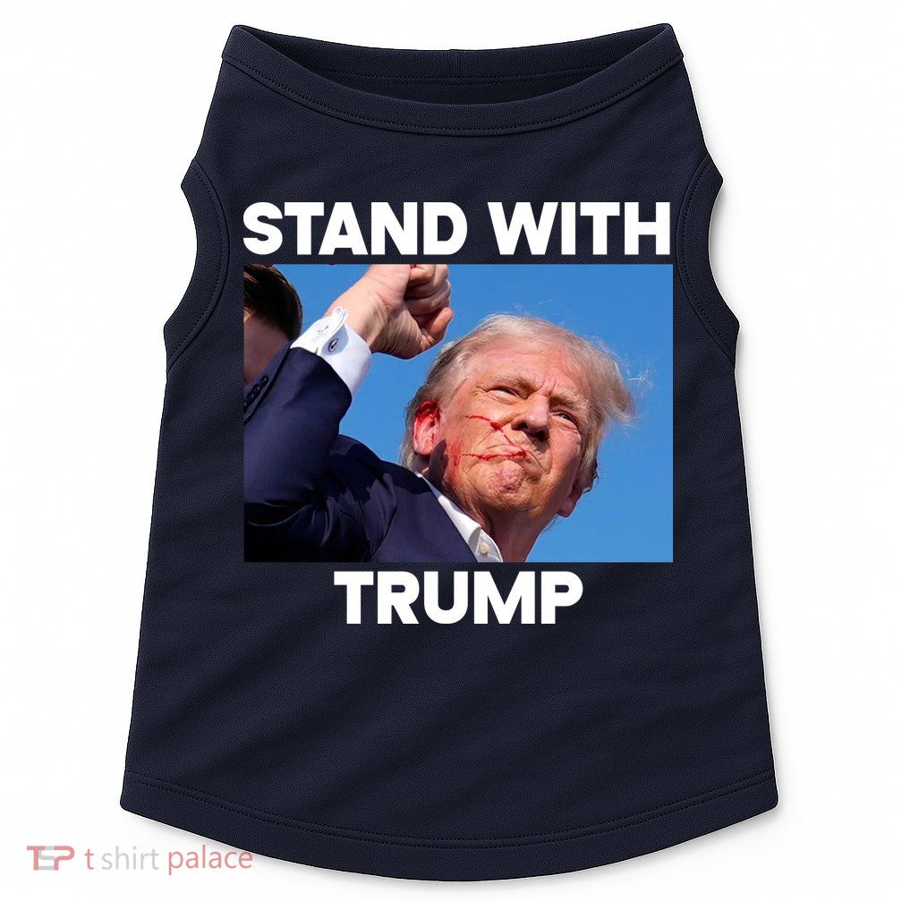 Stand With Trump Fight Gun Shot Fired Rally Shooting Doggie Tank