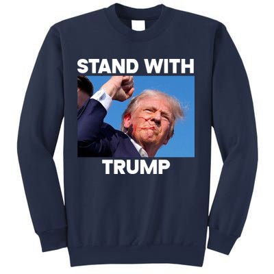 Stand With Trump Fight Gun Shot Fired Rally Shooting Sweatshirt