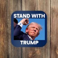 Stand With Trump Fight Gun Shot Fired Rally Shooting Coaster