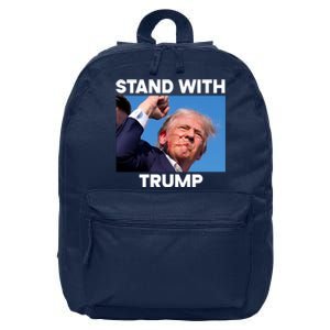 Stand With Trump Fight Gun Shot Fired Rally Shooting 16 in Basic Backpack